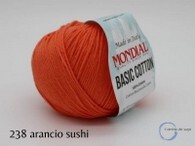 basic cotton mondial 238 arancio sushi