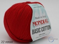 basic cotton mondial 27 rosso