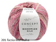 bohemian silk di katia 201 rosa