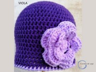 cappello donna invernale viola