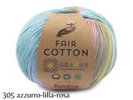 fair cotton granny di katia 305 azzurro lilla rosa