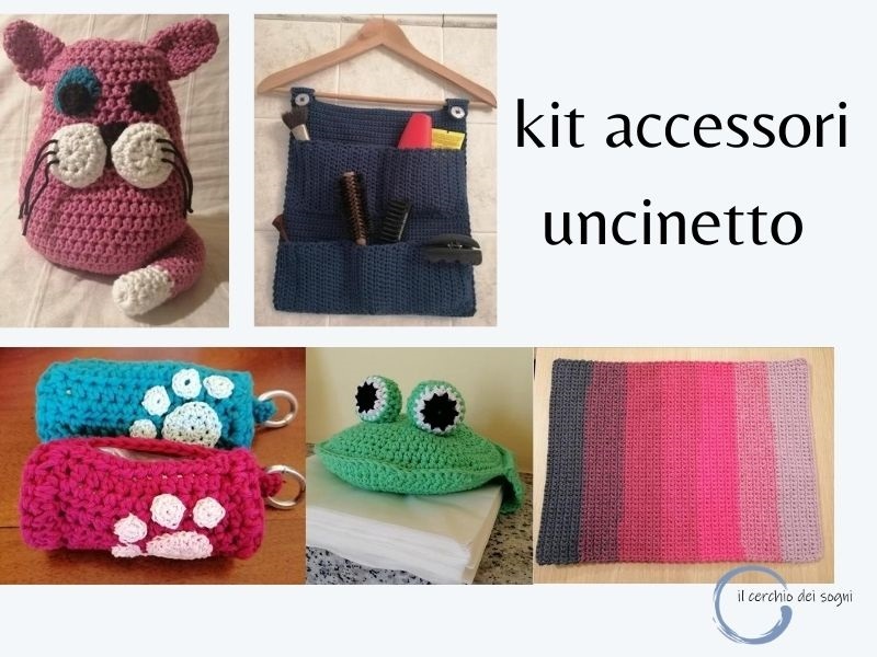 kit accessori casa uncinetto