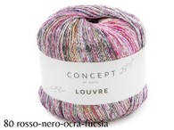 louvre di katia 80 rosso nero ocra fucsia louvre di katia 80 rosso nero ocra fucsia