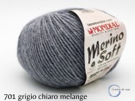 merino soft di mondial 701 grigio chiaro melange merino soft di mondial 701 grigio chiaro melange