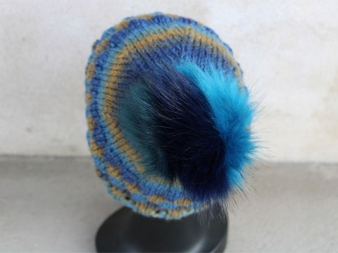 lulù di mondial, lana per cappelli, lana con pon pon ecopelliccia - il  cerchio dei sogni